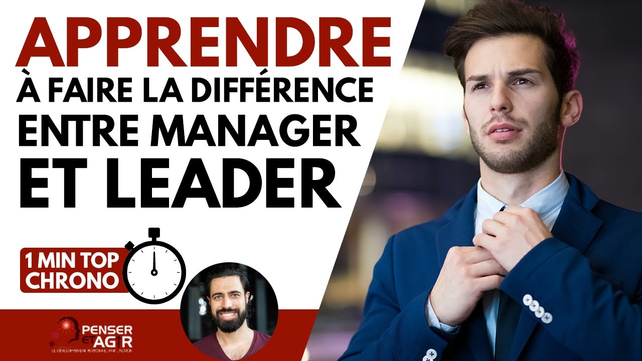 Apprendre à faire la différence entre manager et leader . 🙌⁠