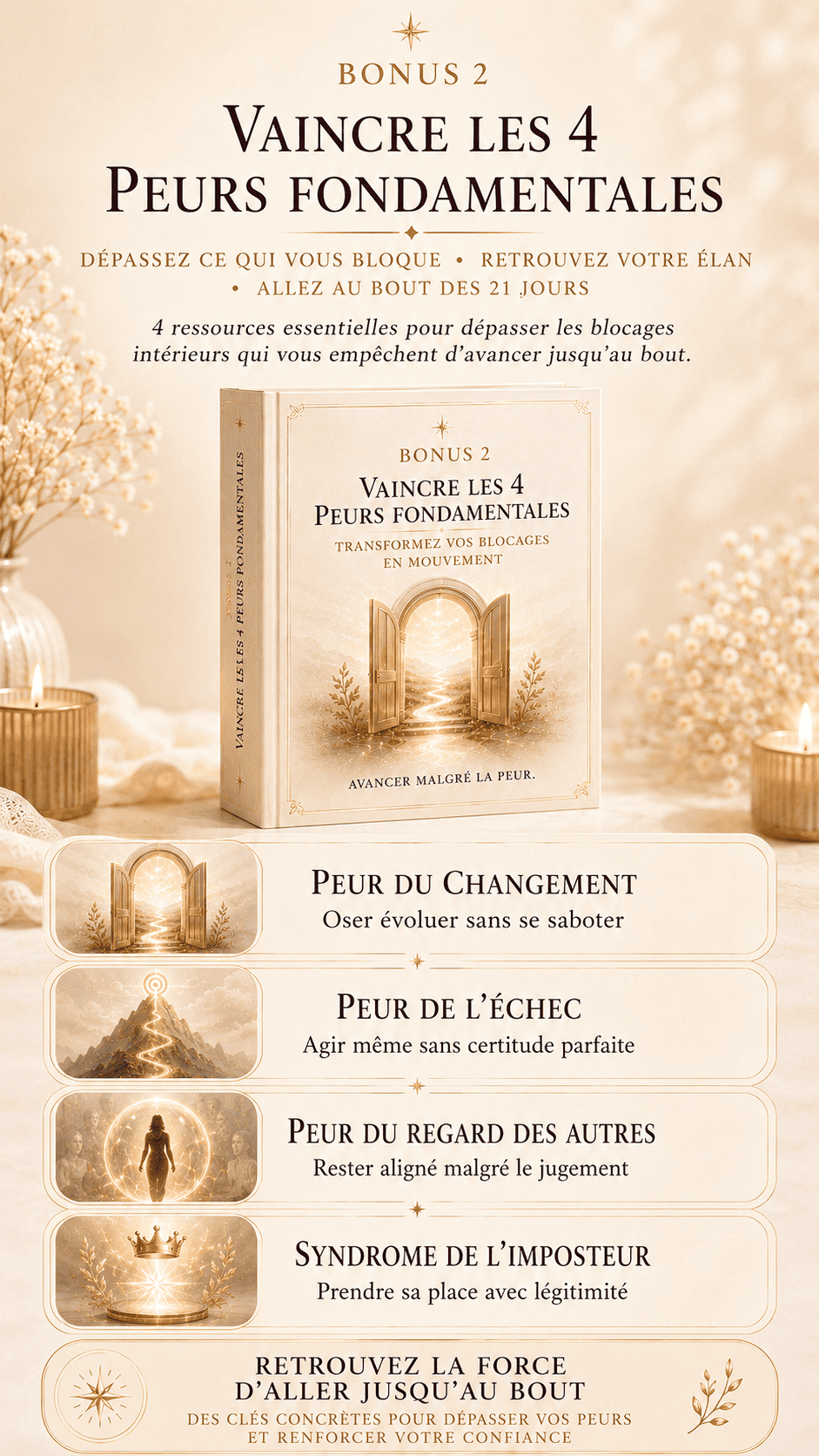 Défi R.E.V.I.E. - Bonus 2 - Vaincre les 4 peurs fondamentales